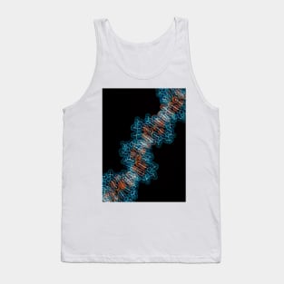 Computer artwork of a segment of beta DNA (G110/0486) Tank Top